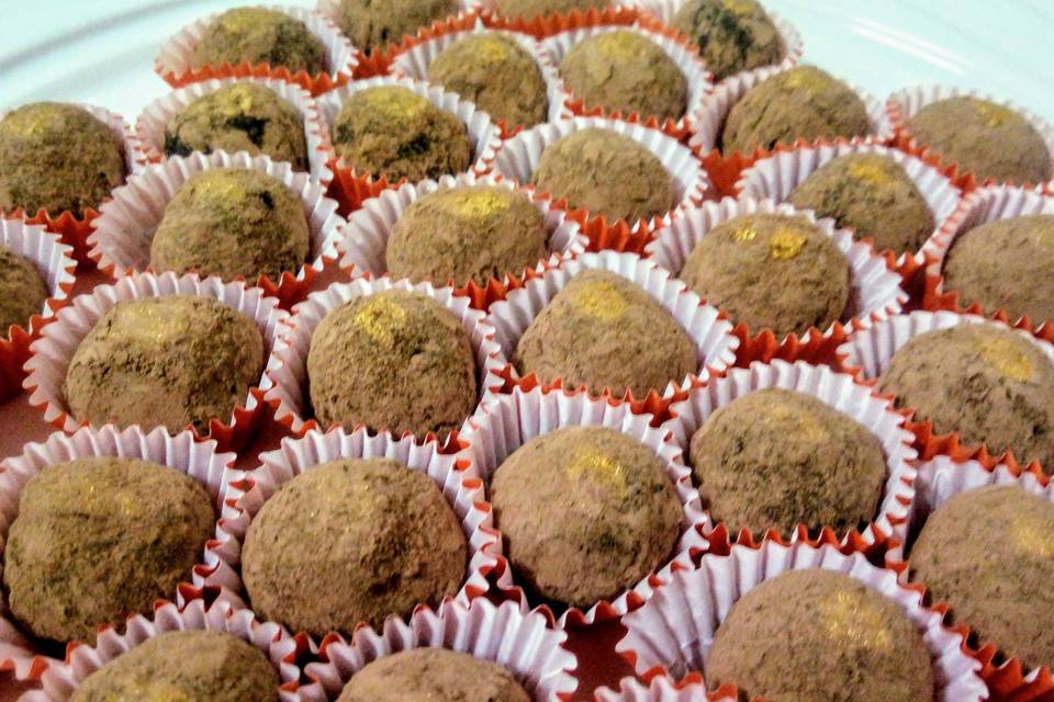 Trufas veganas de cacau