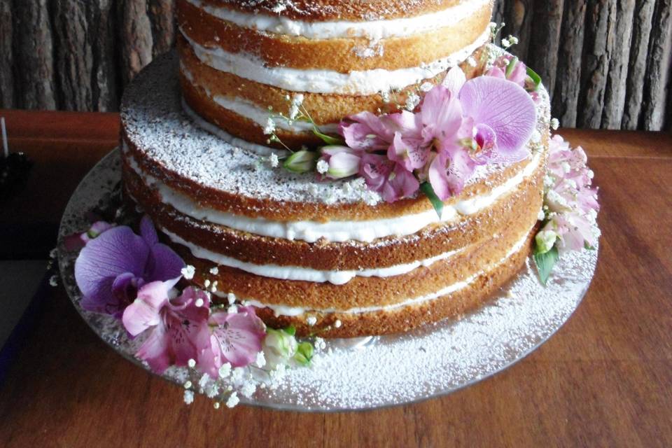 Naked cake para casamento