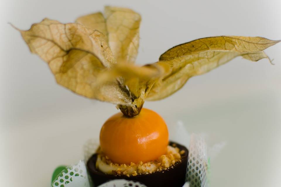 Chocolate com physalis