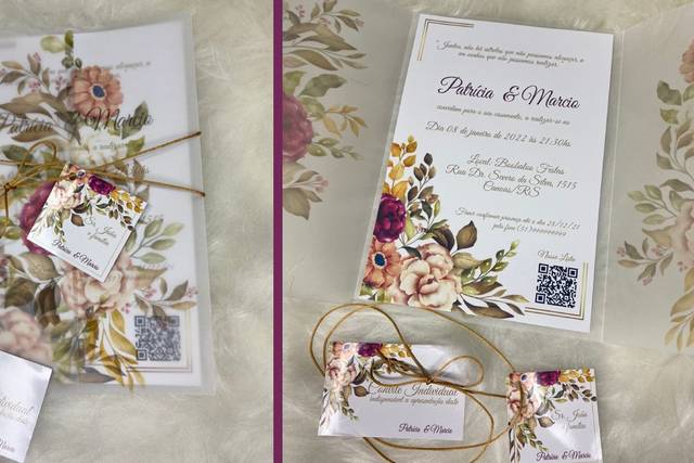 Convite floral vegetal
