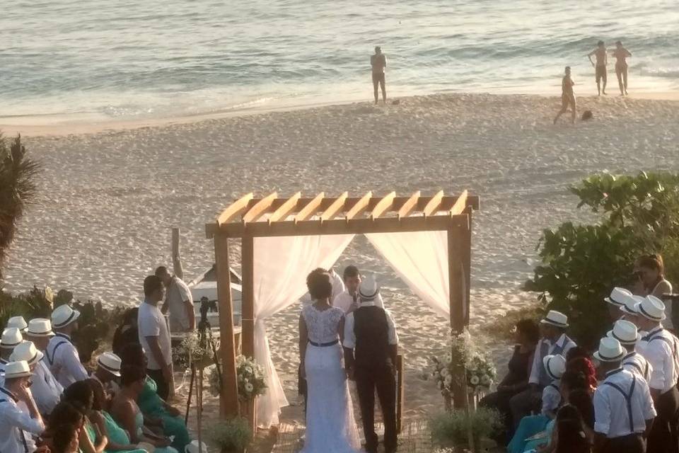 Casando na praia