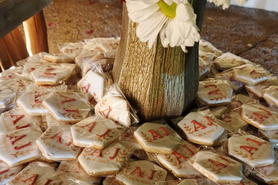 Mesa de biscoitos