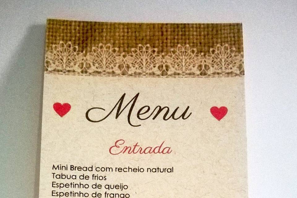 Menu de mesa