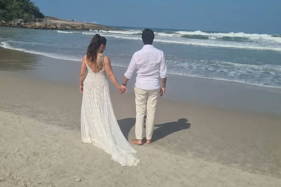 Casar na praia é tudo de bom!