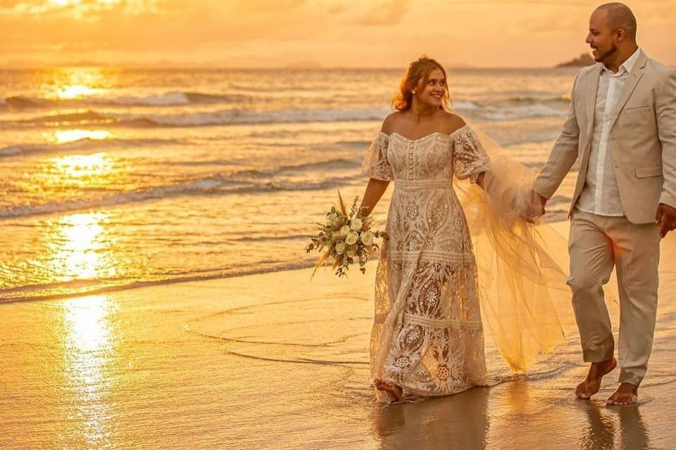 Casar na praia é tudo de bom!