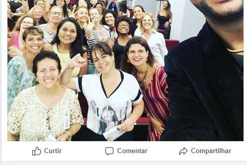 Ministrando uma palestra