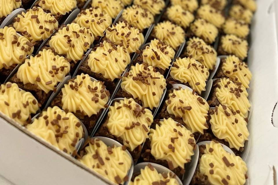 Mini brownie - brigadeiro