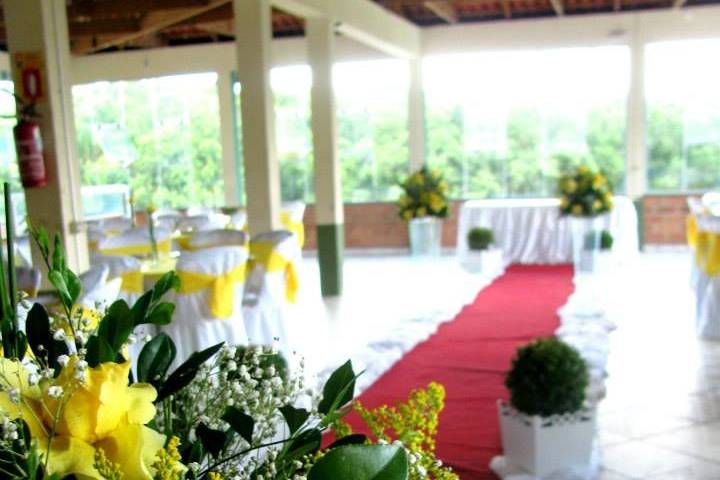 Casamento salão piscina