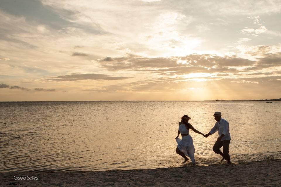 Ensaio pré wedding na praia