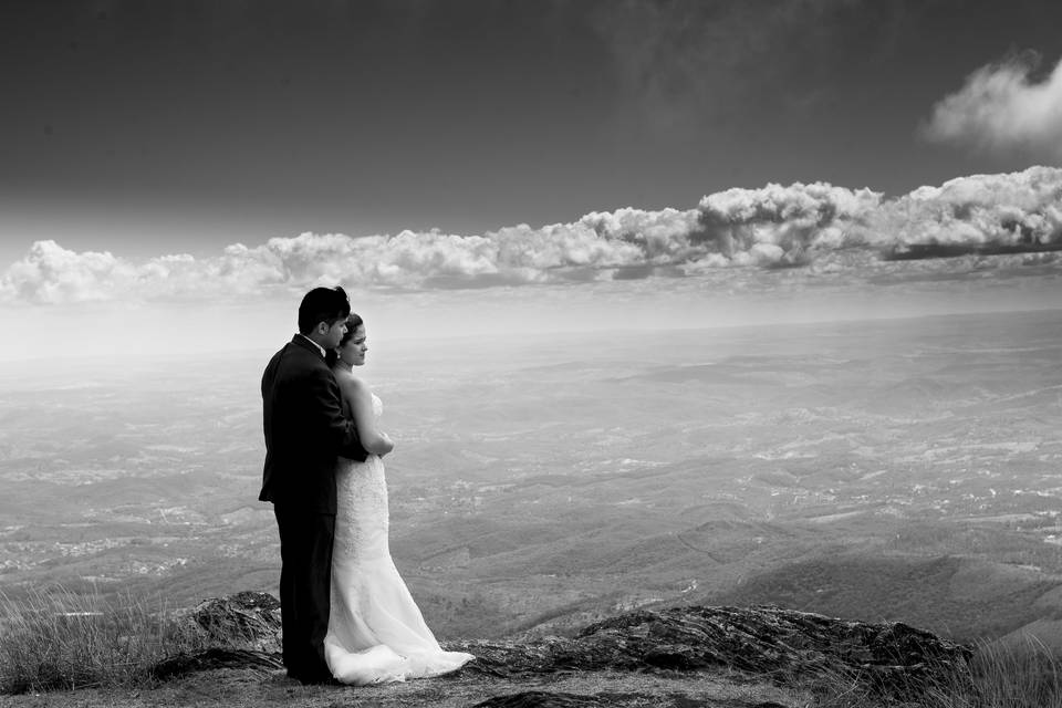 Ensaio pós casamento no campo