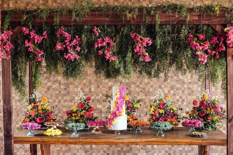 Decoração completa e buffet