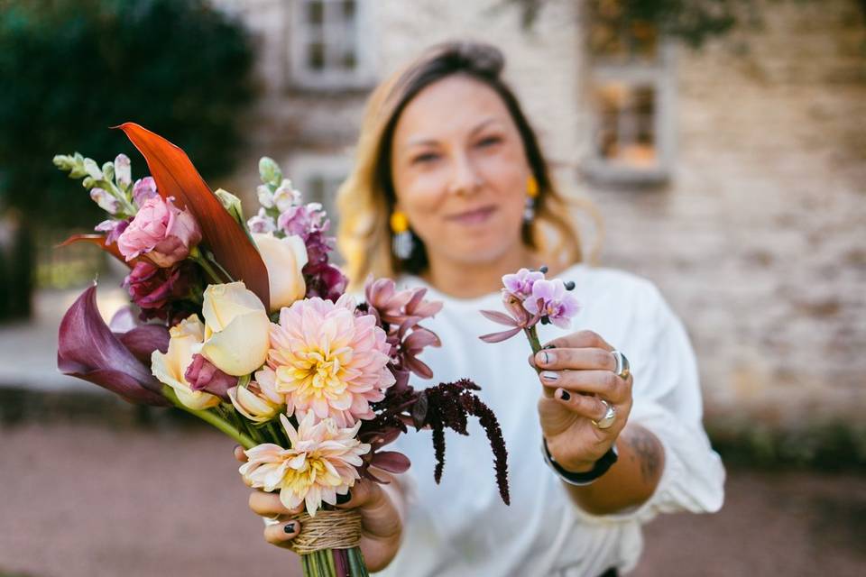 Bouquet e lapela