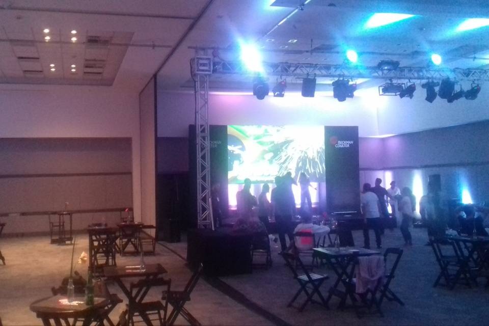 Painel de LED e iluminação