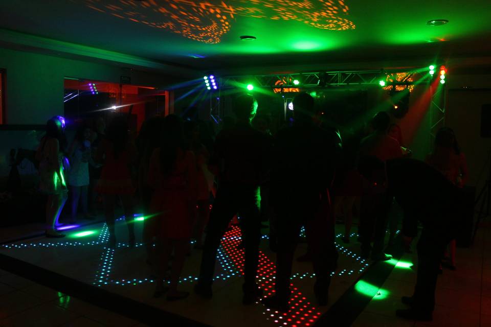 Iluminação pista de dança