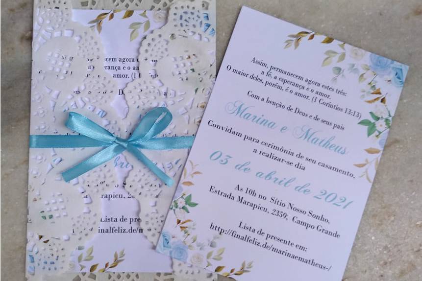 Convite de casamento