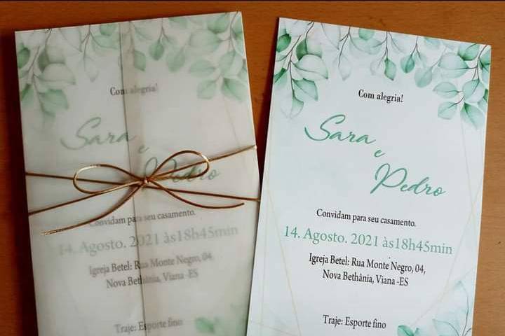 Convite de casamento