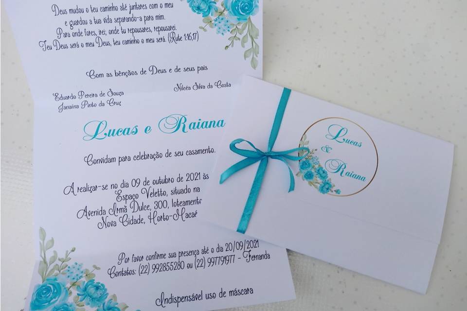 Convite de casamento