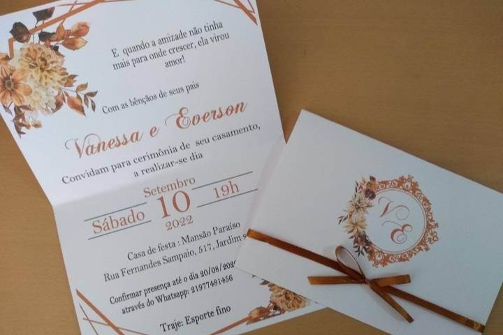 Convite de casamento