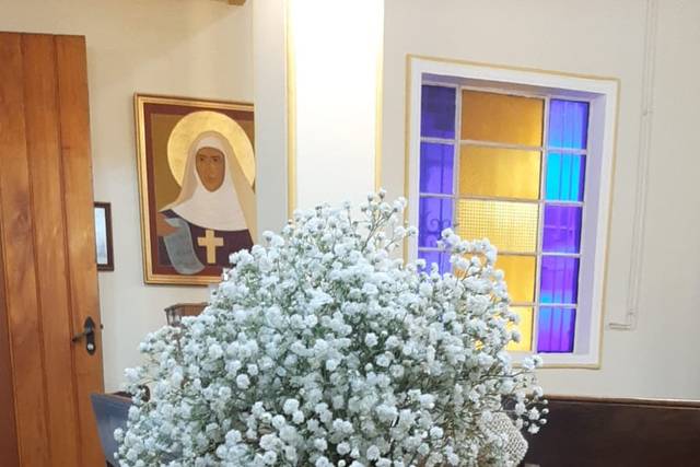 Arranjo chuva de prata