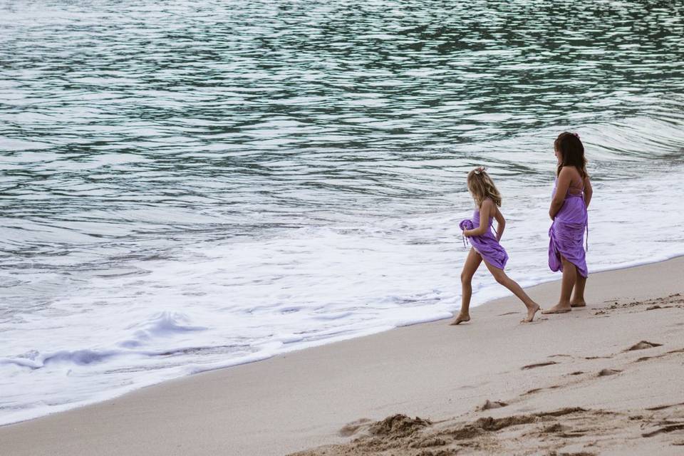 Daminhas de honra a beira-mar