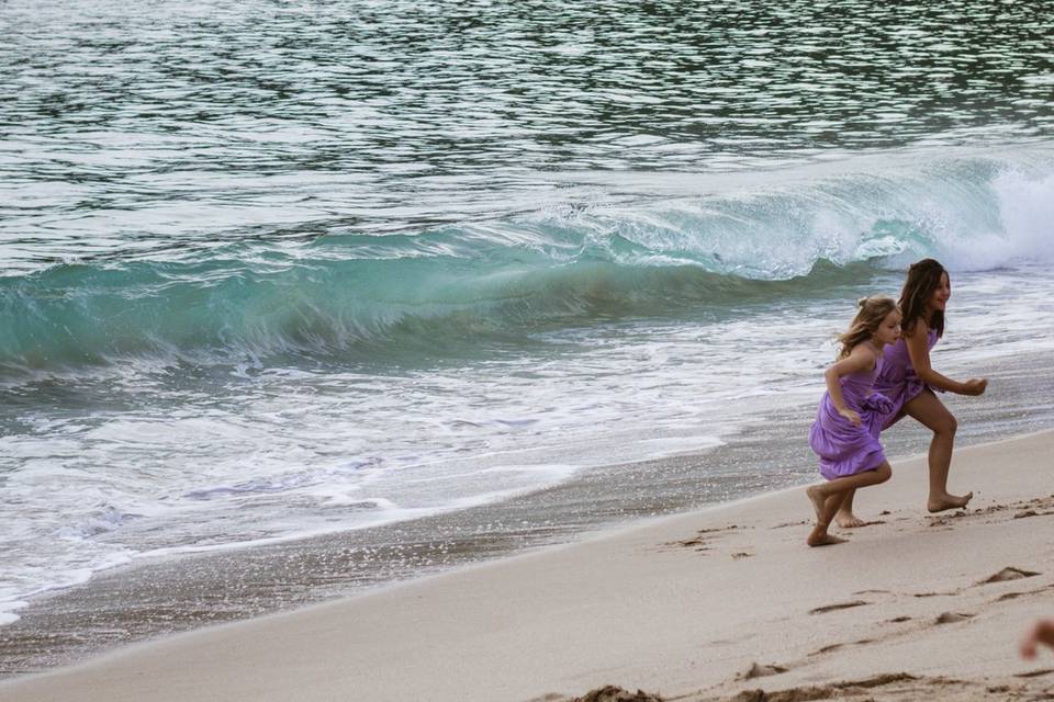 Daminhas de honra a beira-mar