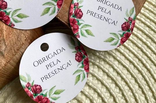 Tag de lembrancinha