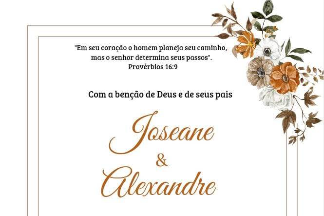 Convite de casamento