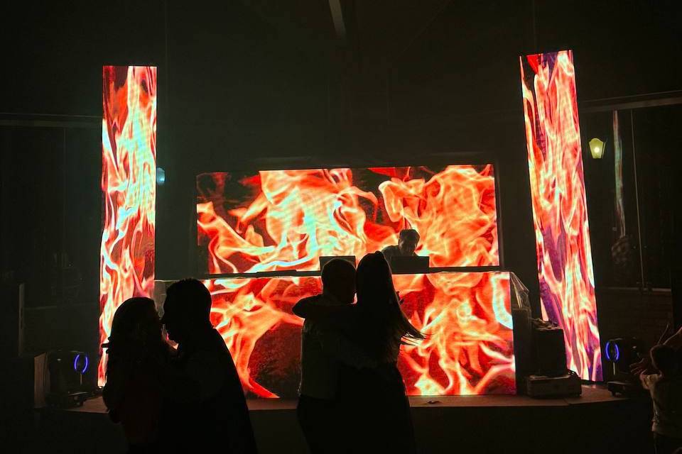 Painel de Led Cabine DJ