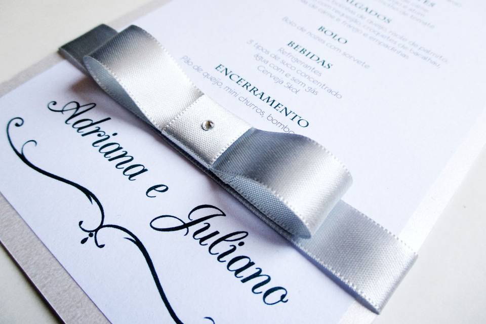 Menu folha com fita - 2