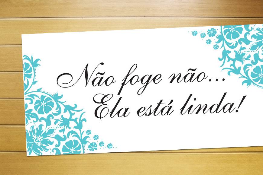 Placa: não foge não.