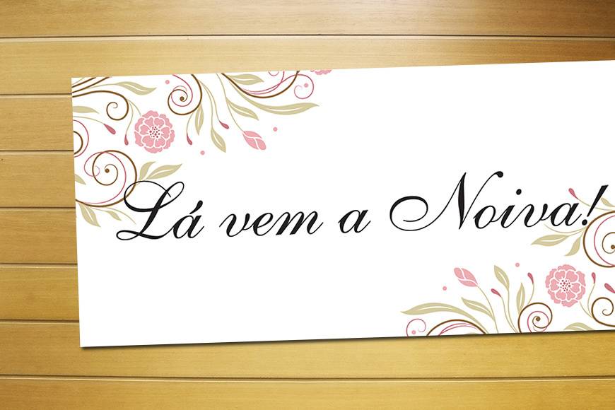 Placa: lá vem a noiva