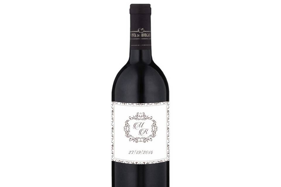 Garrafa de vinho personalizada