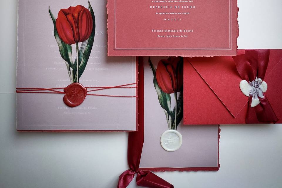 Convite de casamento Clássico