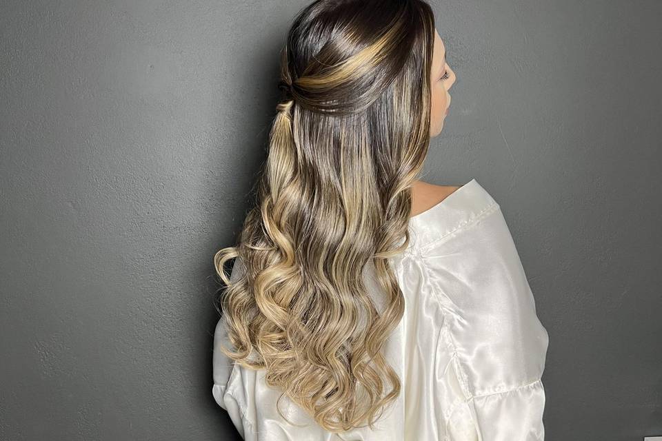 Penteado semi preso