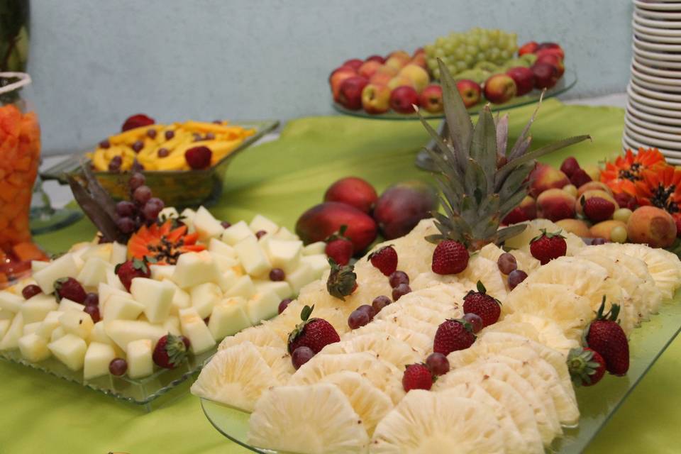 Mesa de frutas simples