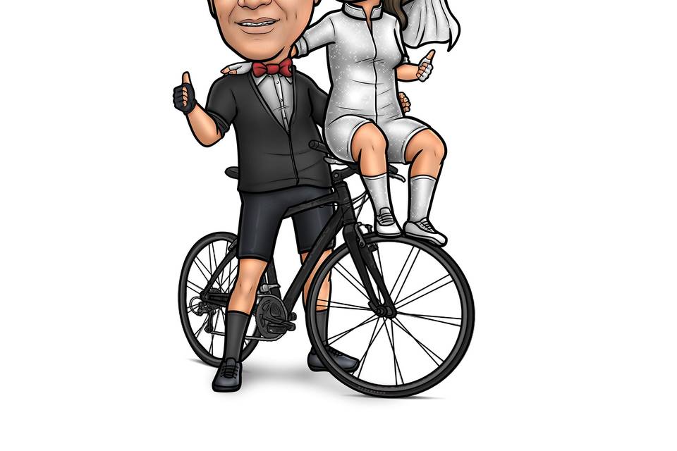 Casal em Bicicleta