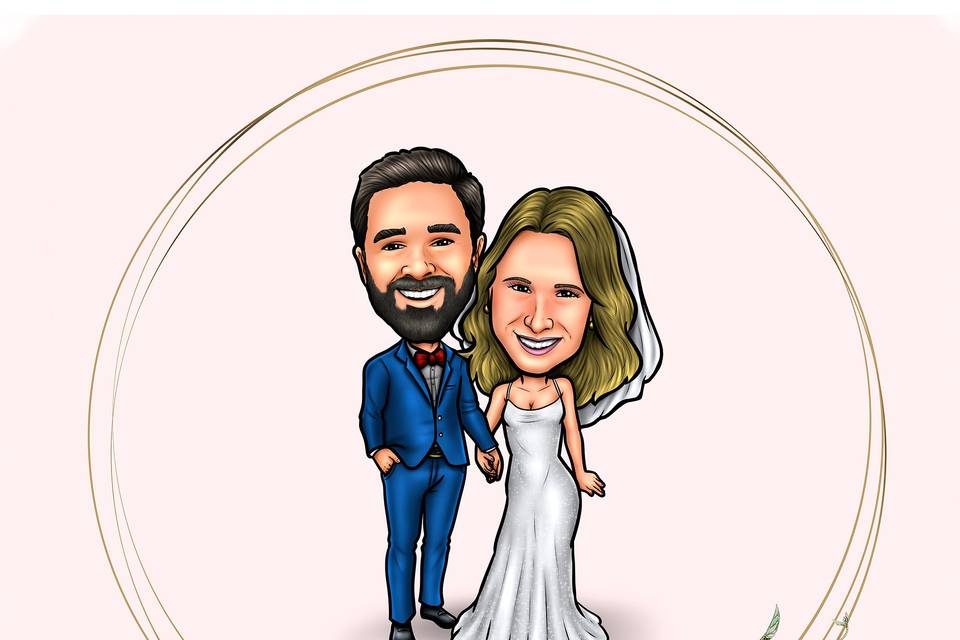 Casamento com Caricatura