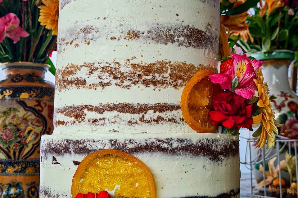 Bolo de Casamento Naked