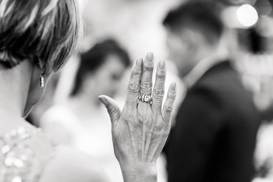 Mãe abençoa o casamento