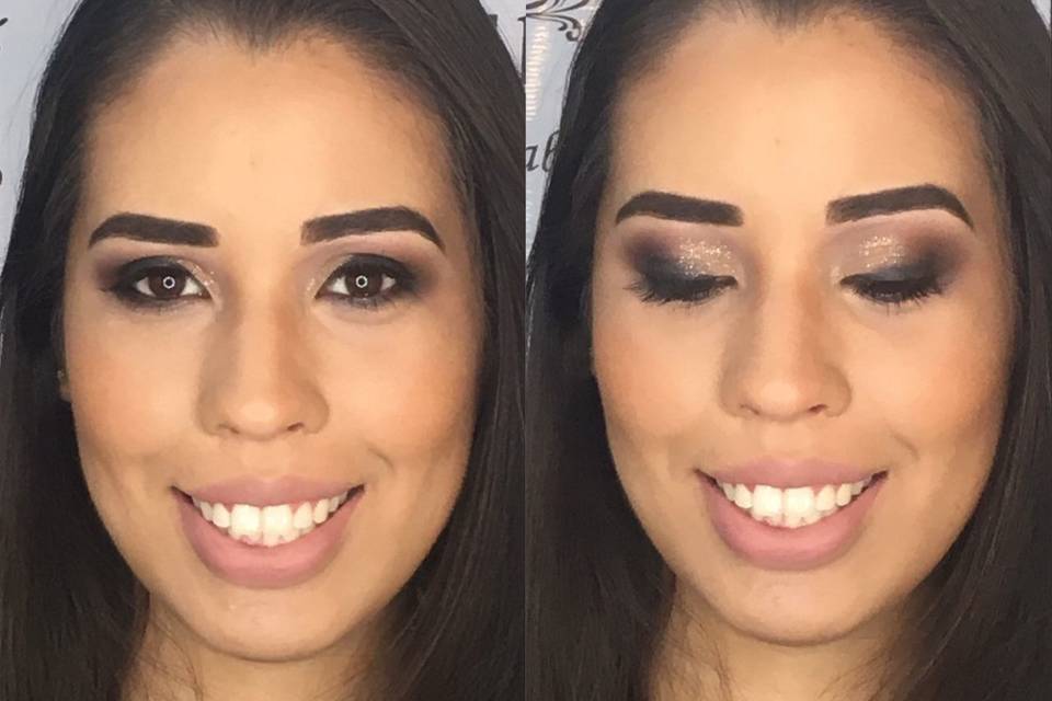 Cut crease gliterinado