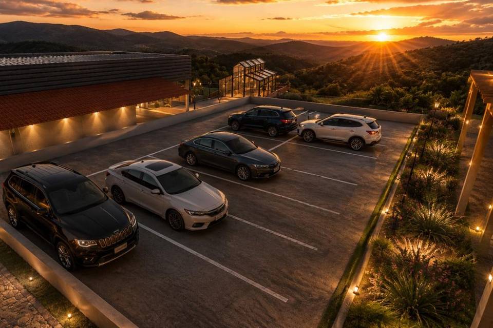 Dois estacionamento