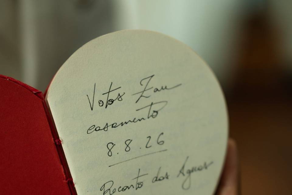 Cadernos personalizados votos