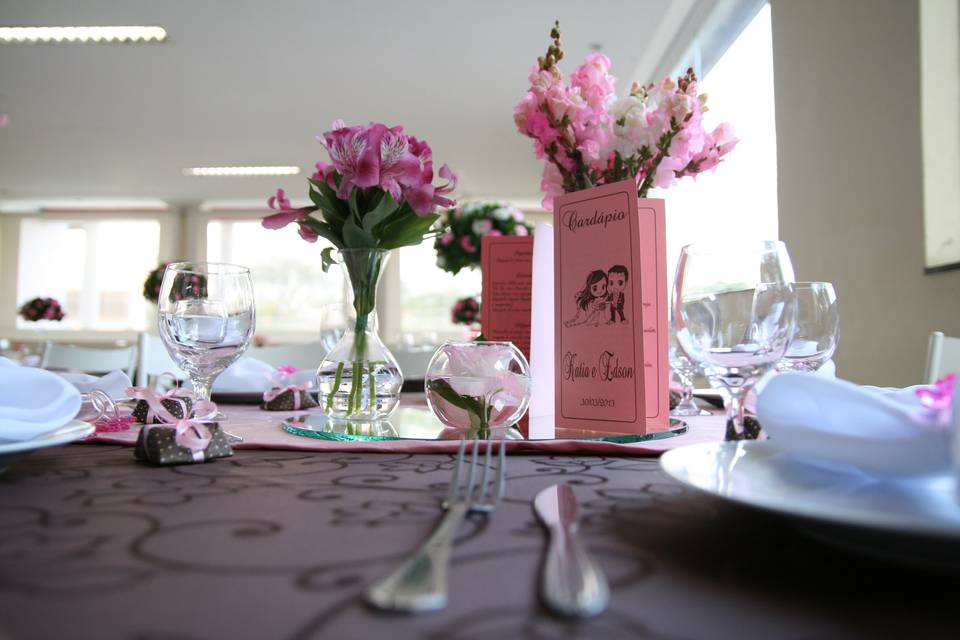 Decoração mesa talheres
