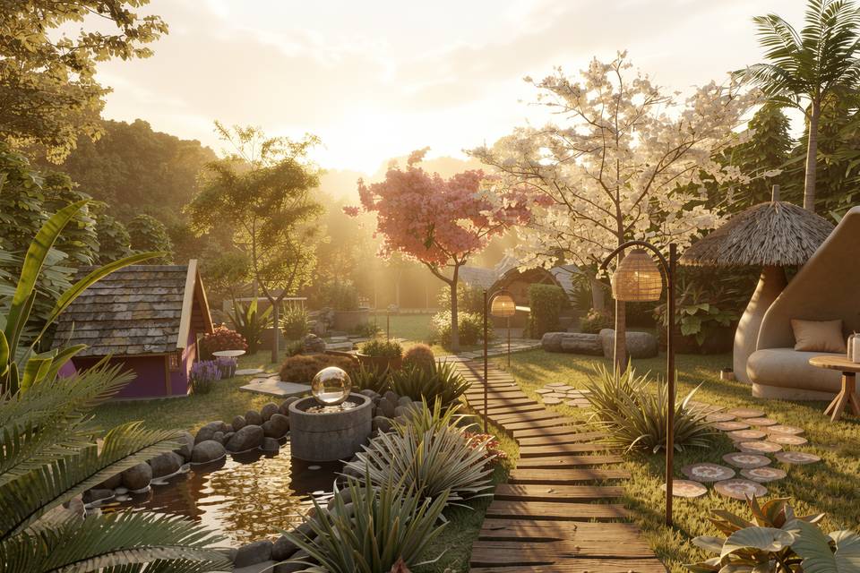 Paisagismo caminho
