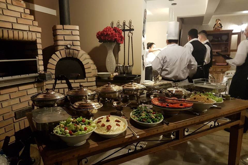 Mesa do buffet