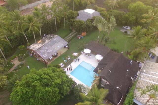 Foto Aérea de um Casamento