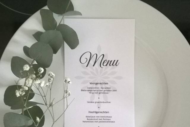 Menu unitário