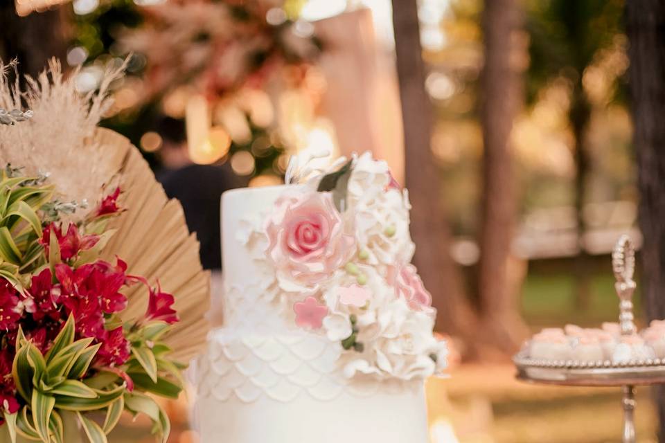 Mesa de doces boho