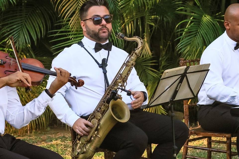 Trio teclado, Violino e Sax