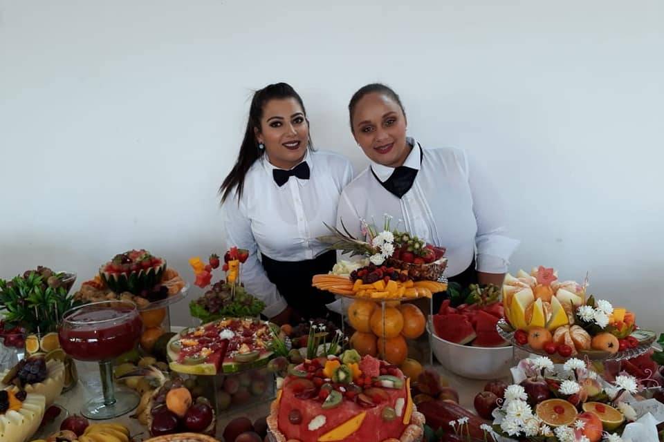 Equipe mesa frutas